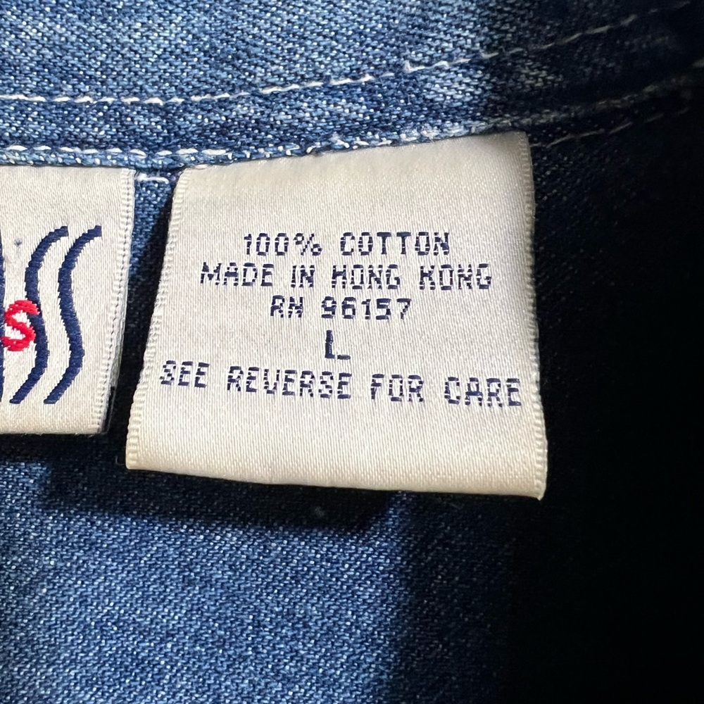 BILL BLASS vintage Denim Button-Up shirt - Picture 5 of 5